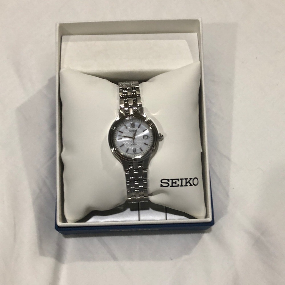 Silver Seiko watch